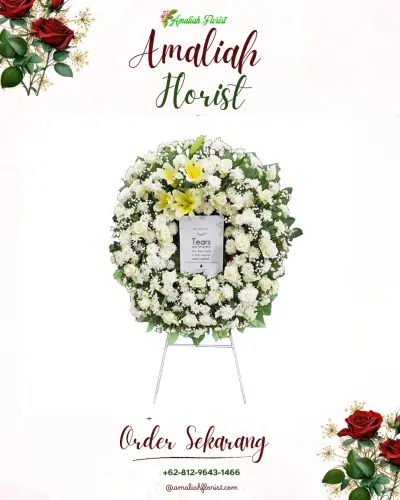 Krans Bunga Duka Cita di Mangkalaya